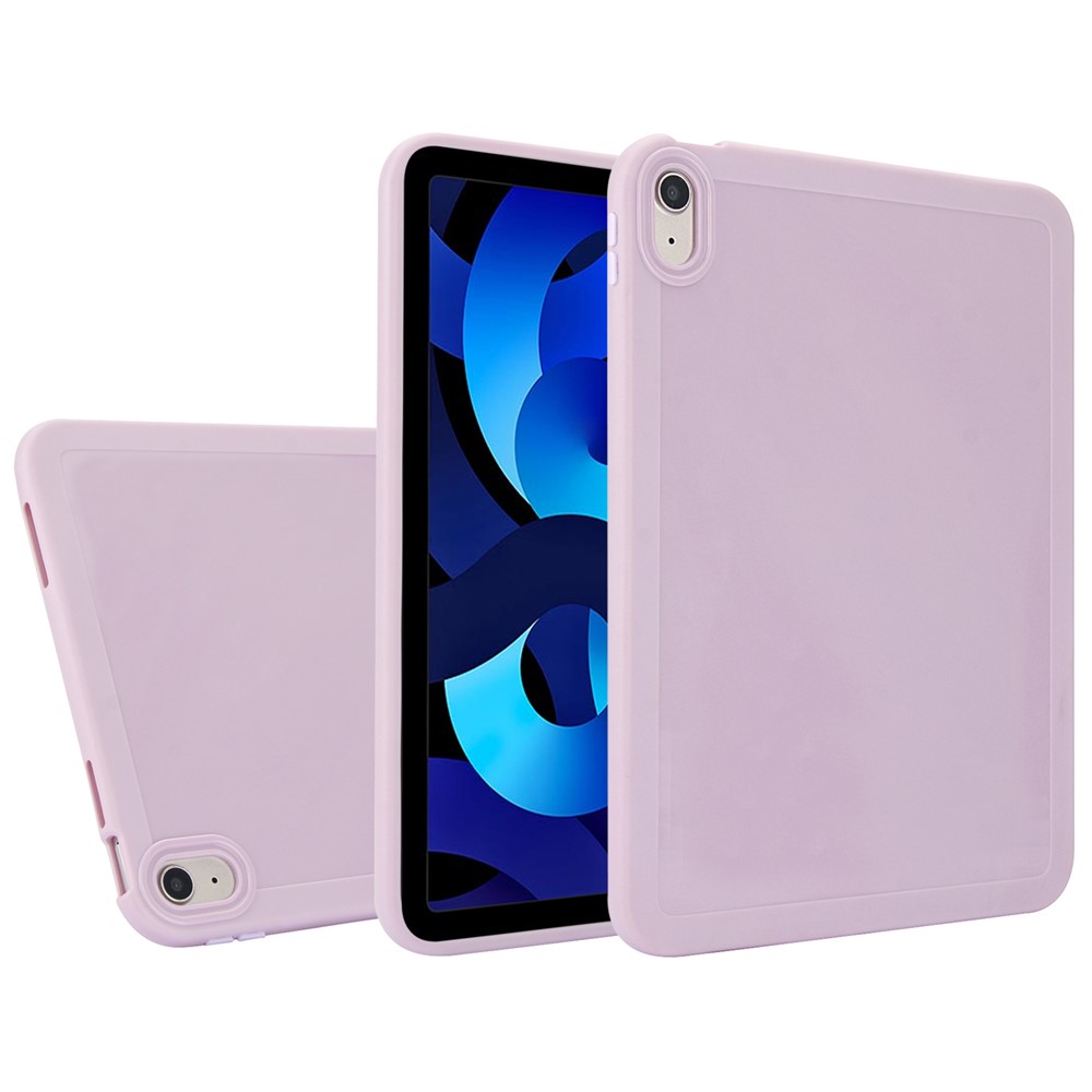 For iPad (2025) / 10.9 (2022) Case Solid Color Soft TPU Tablet Protective Cover - Light Purple