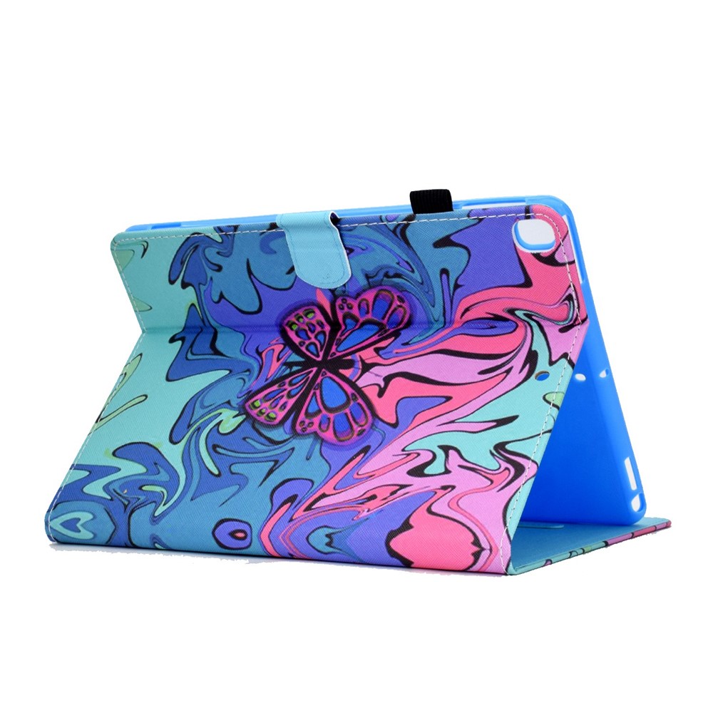 For iPad 10.2 (2020) / (2019) / iPad Air 10.5 inch (2019) Stand Leather Shockproof Case Pattern Printing Card Slots Magnetic Closure Tablet Cover - Butterfly-4