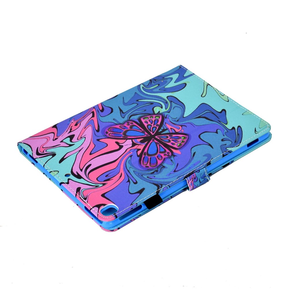 For iPad 10.2 (2020) / (2019) / iPad Air 10.5 inch (2019) Stand Leather Shockproof Case Pattern Printing Card Slots Magnetic Closure Tablet Cover - Butterfly-6