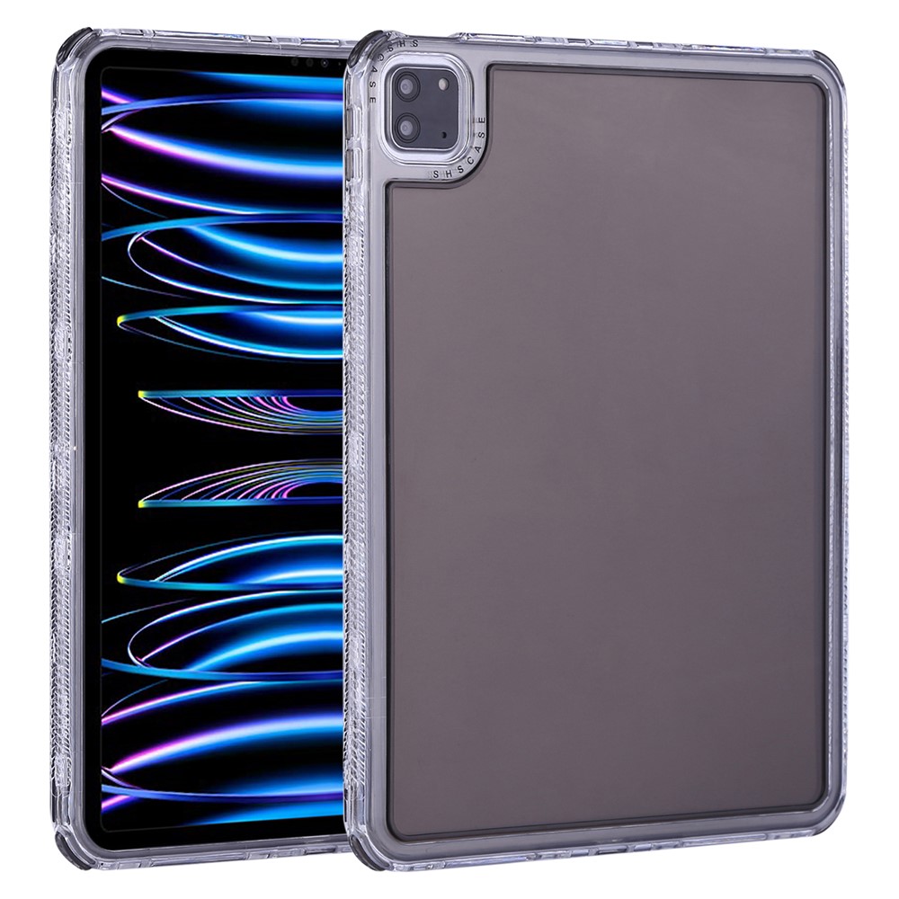 Clear Case for iPad Pro 11 (2022) / (2021) / (2020) / (2018) 3 in 1 PC + TPU Shockproof Tablet Cover - Black