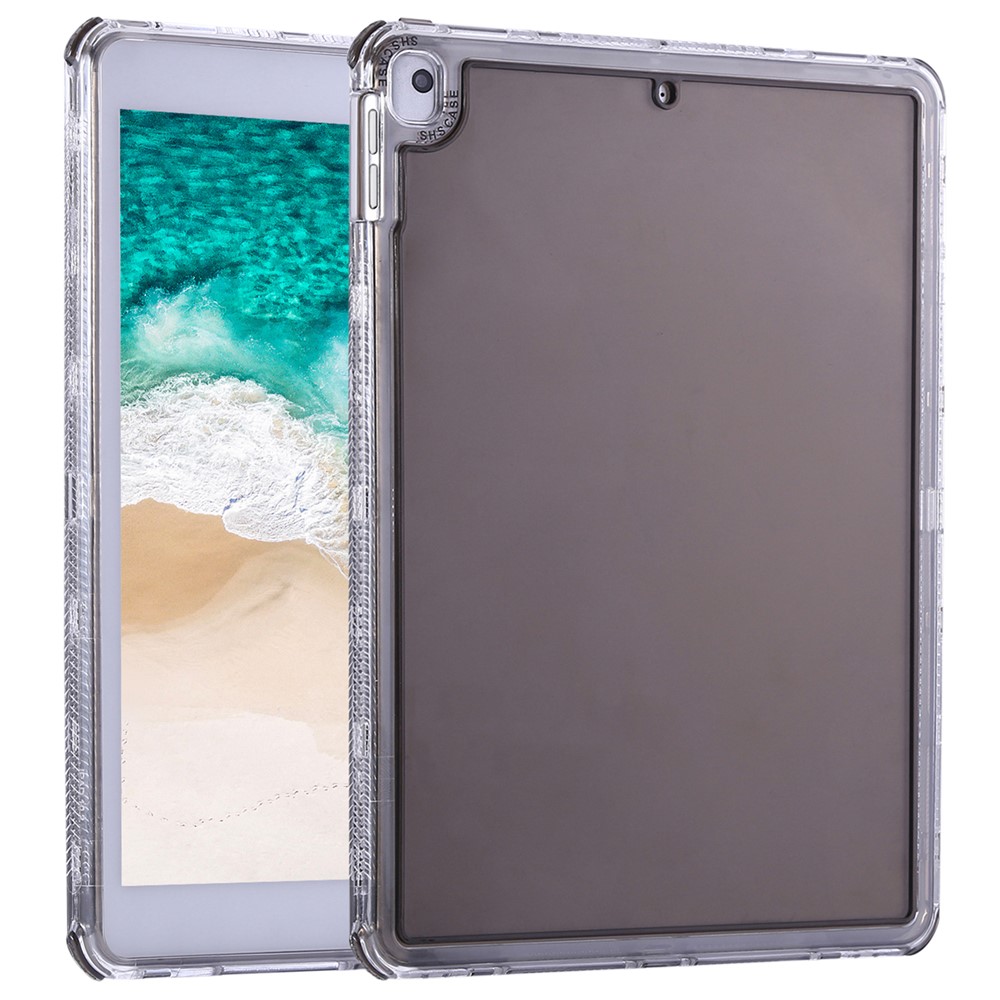 Clear Case for iPad 10.2 (2021)  /  (2020)  /  (2019)  /  Air 10.5 inch (2019) 3 in 1 PC + TPU Shockproof Tablet Cover - Black