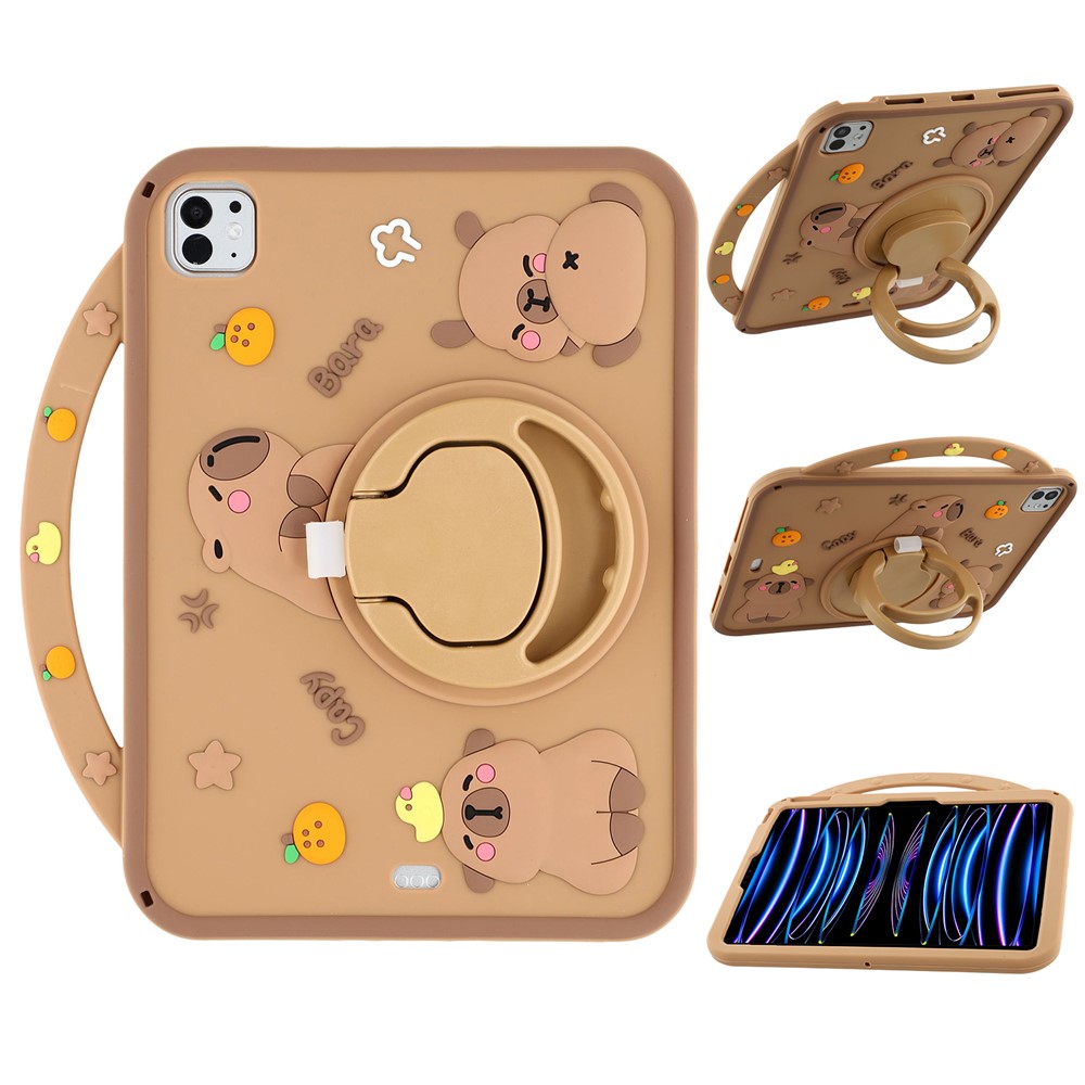 Silicone Case for iPad Air 11 (2025) / (2024) / Pro 11 (2025) / 11 (2024) / (2022) / (2021) / (2020) / (2018) / Air (2022) / Air (2020) Kickstand Cover