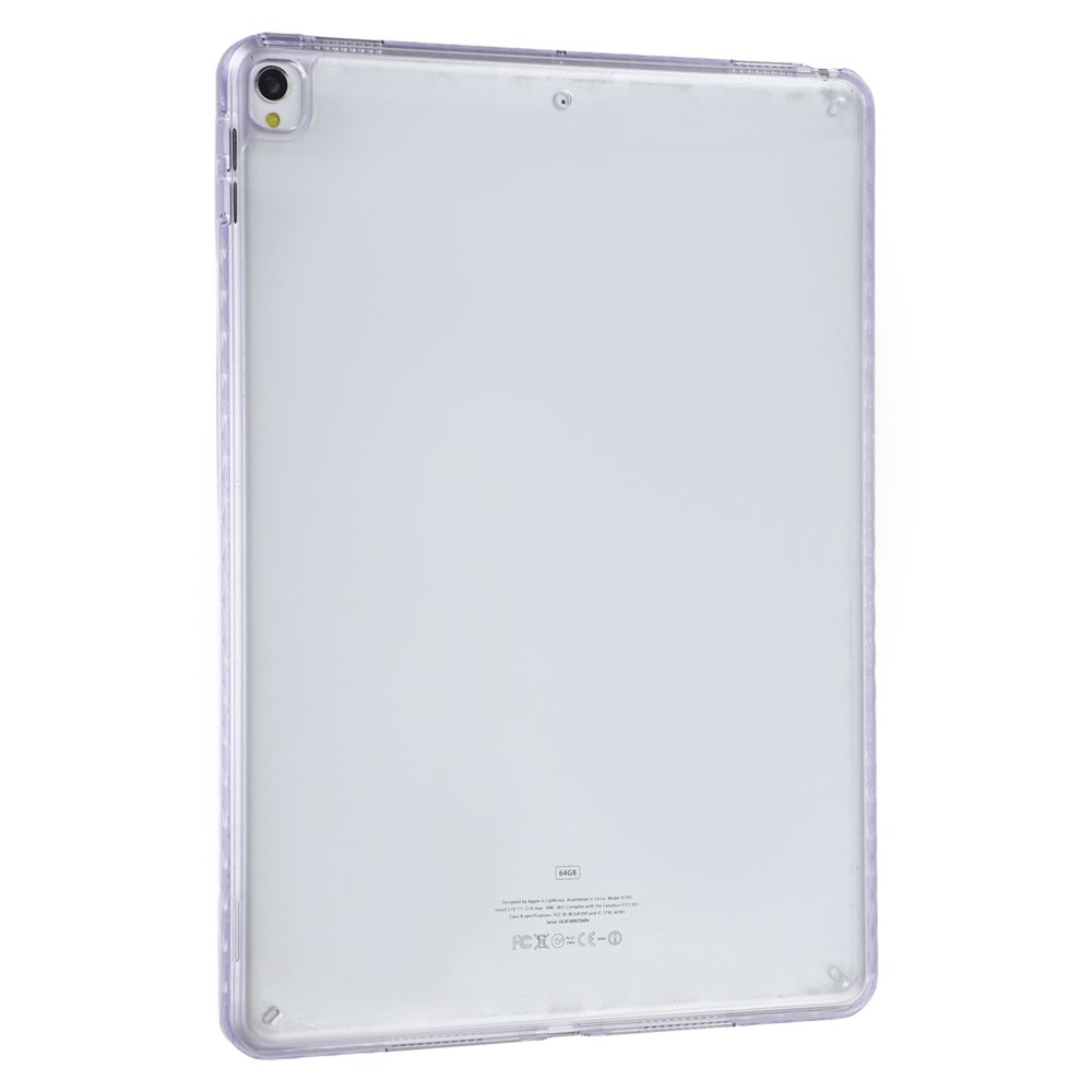 Tablet Case For iPad 10.2 (2021)  /  (2020)  /  (2019)  /  Air 10.5 inch (2019) Flexible TPU + Acrylic Shockproof Protective Cover - Purple