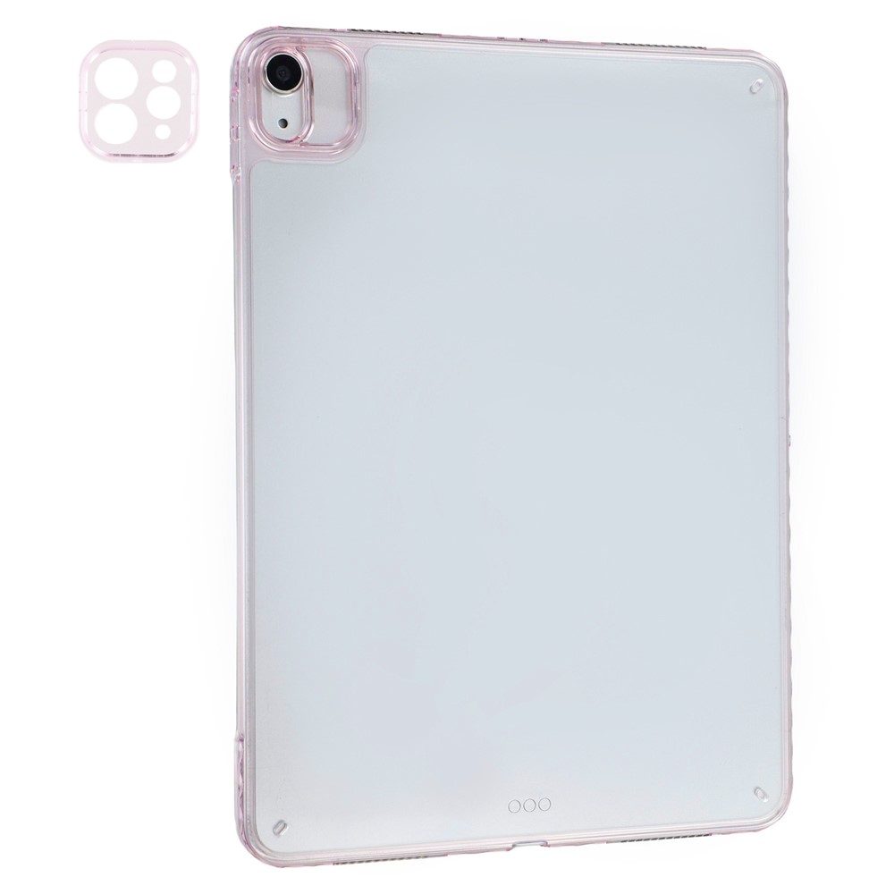 Tablet Case For iPad Air 11 (2025) / (2024) / Air (2022) / (2020) / Pro 11 (2022) TPU + Acrylic Shockproof Cover with Lens Frames - Pink
