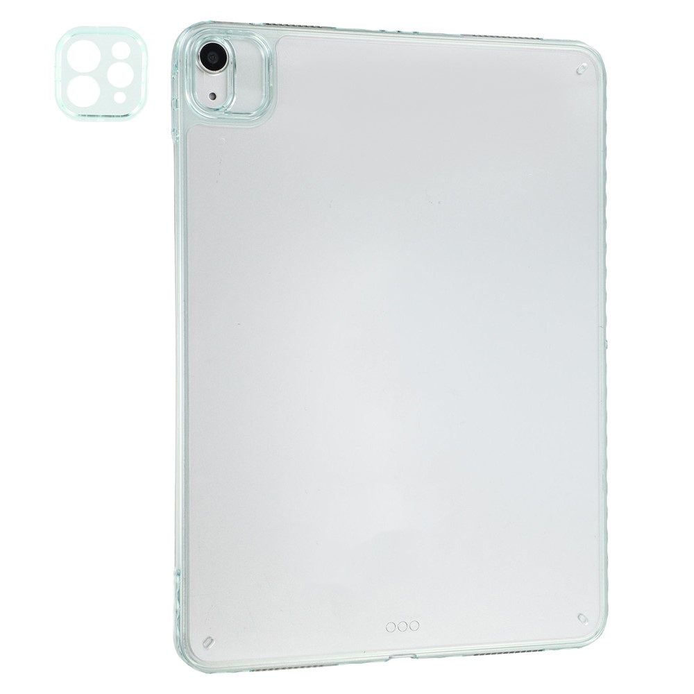Tablet Case For iPad Air 11 (2025) / (2024) / Air (2022) / (2020) / Pro 11 (2022) TPU + Acrylic Shockproof Cover with Lens Frames - Light Green