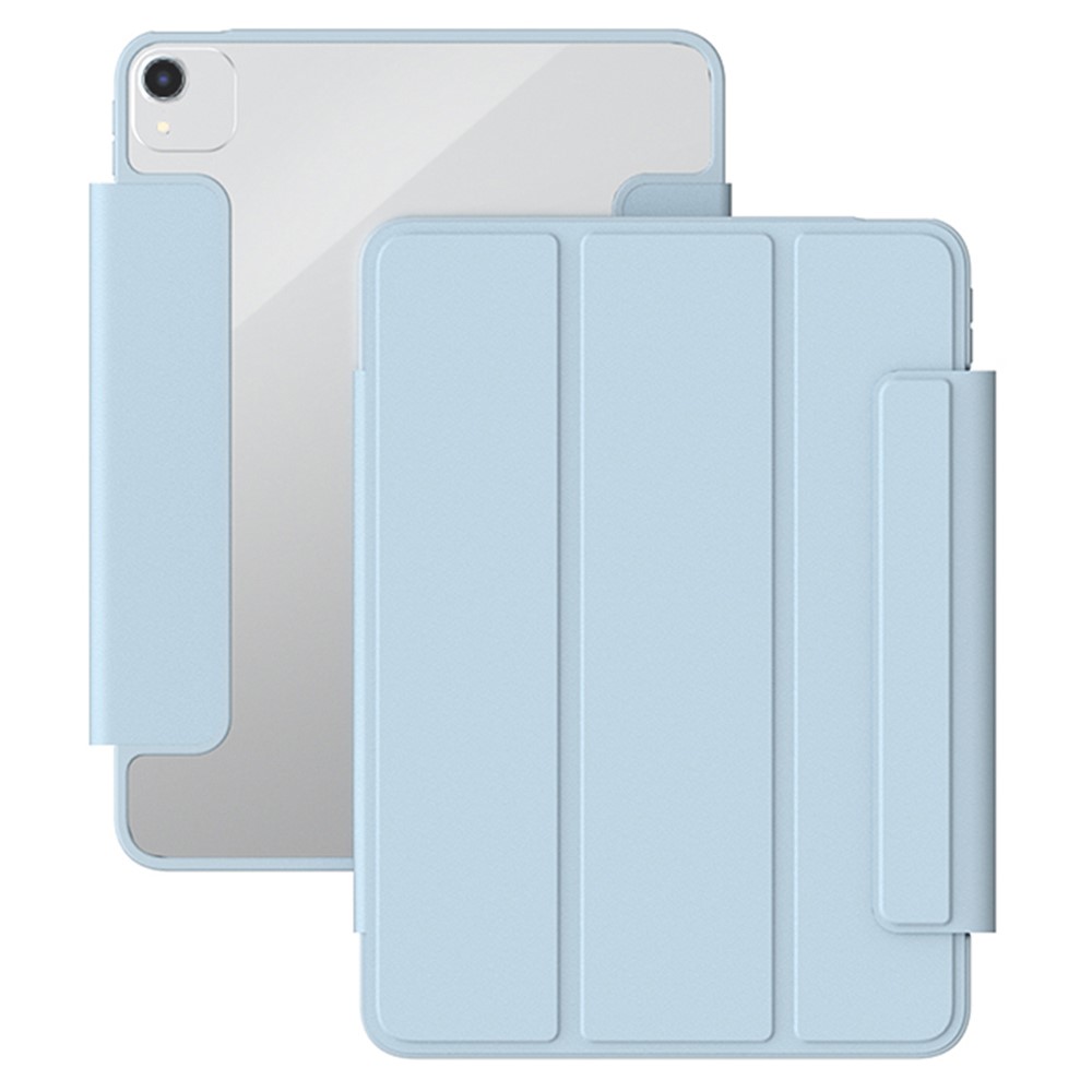 AHASTYLE IP02 For iPad Air (2022) / (2020) Tablet Case PU Leather + TPU + Acrylic Stand Cover - Sky Blue