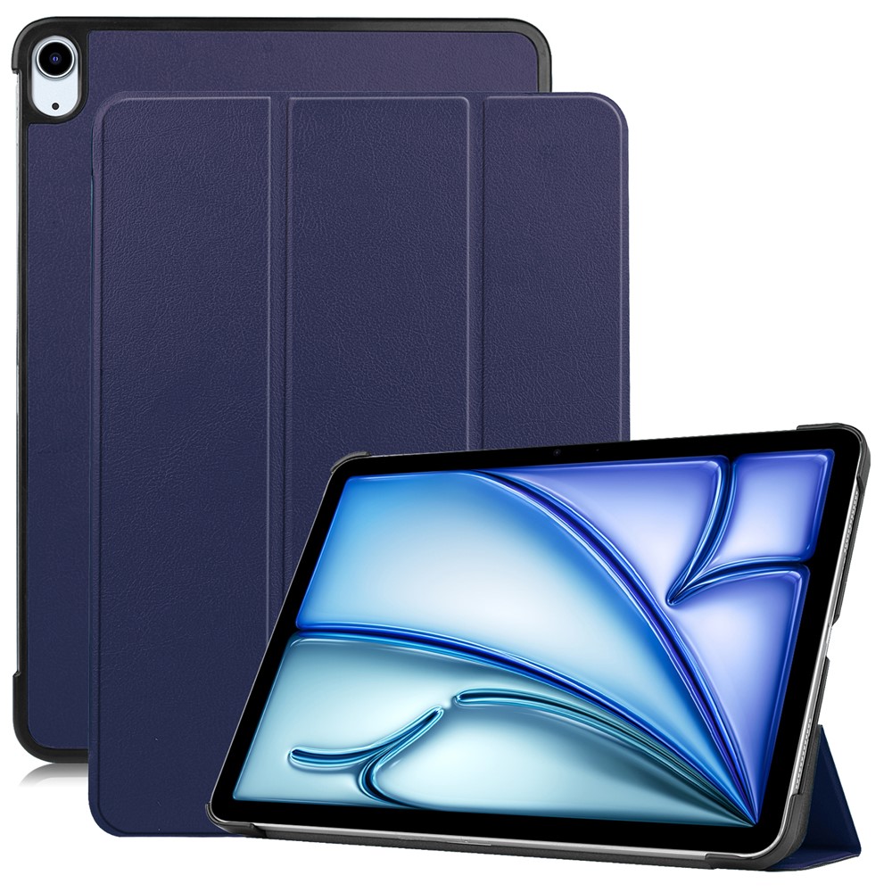For iPad Air 11 (2025) / (2024) Case Anti-Drop Leather Stand Tablet Cover - Blue