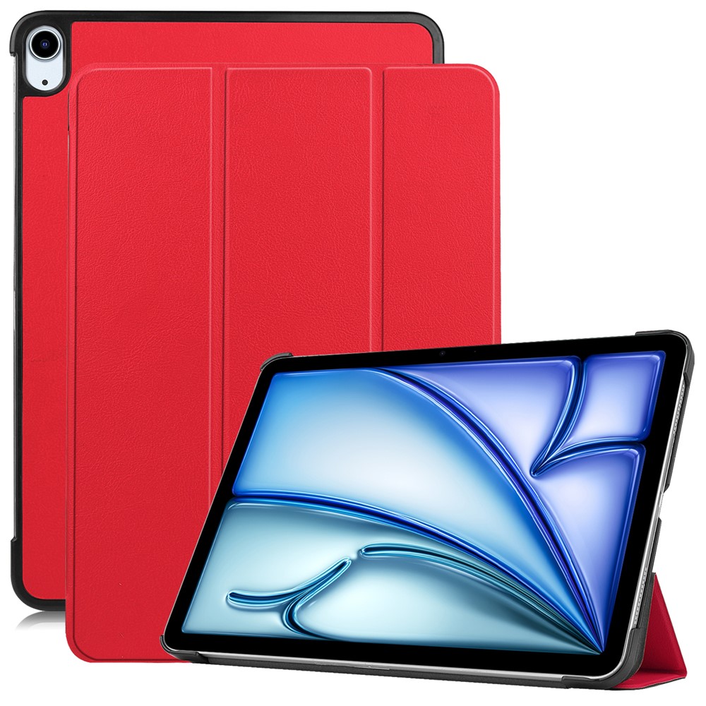 For iPad Air 11 (2025) / (2024) Case Anti-Drop Leather Stand Tablet Cover - Red