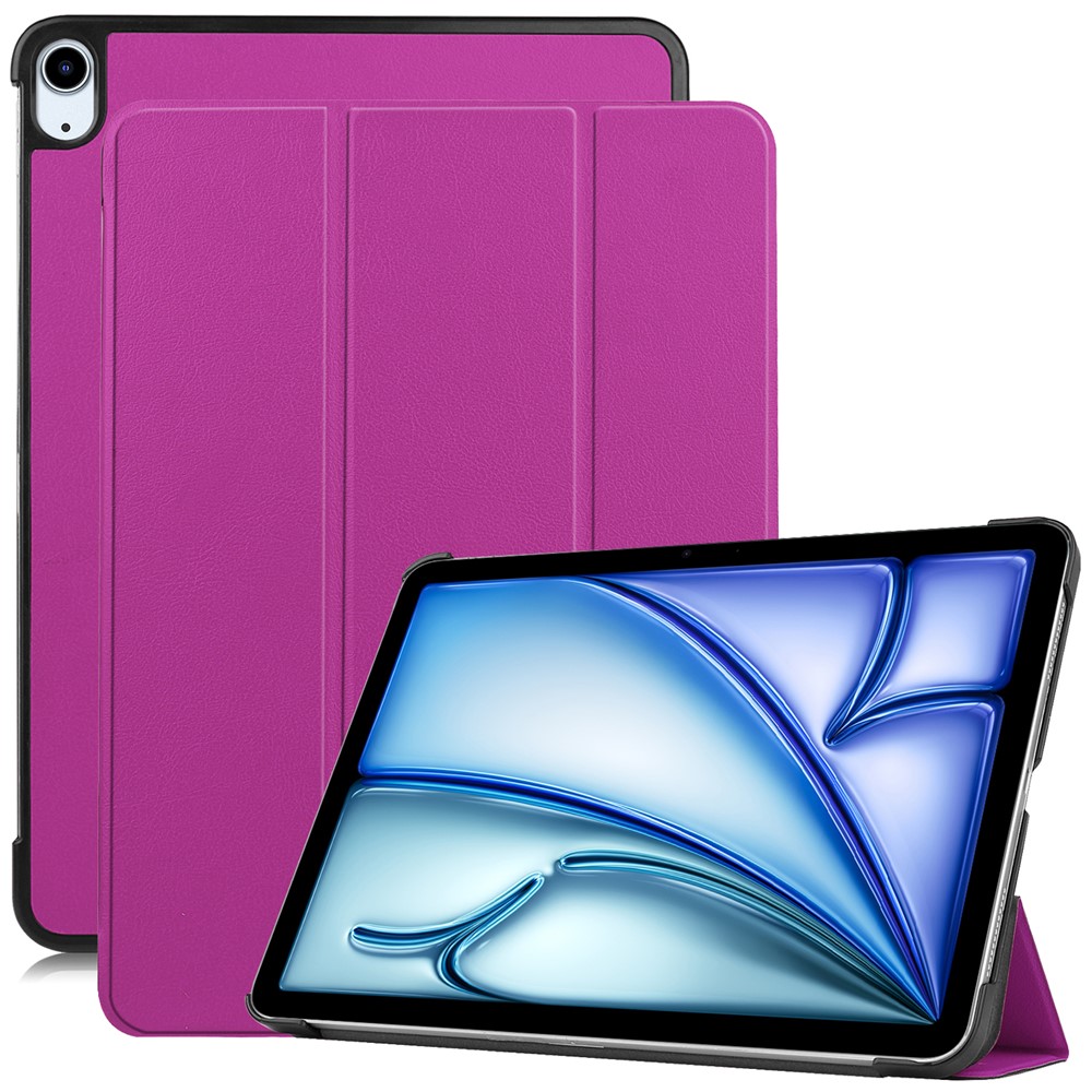 For iPad Air 11 (2025) / (2024) Case Anti-Drop Leather Stand Tablet Cover - Purple