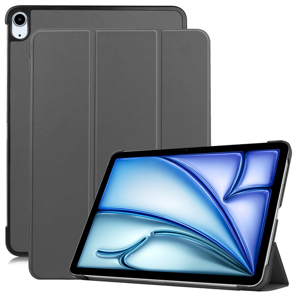 For iPad Air 11 (2025) / (2024) Case Anti-Drop Leather Stand Tablet Cover - Grey
