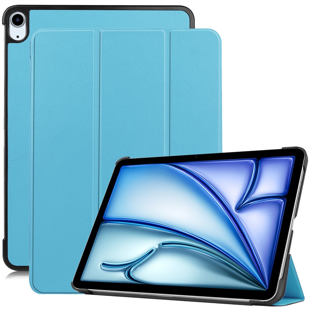 For iPad Air 11 (2025) / (2024) Case Anti-Drop Leather Stand Tablet Cover - Sky Blue
