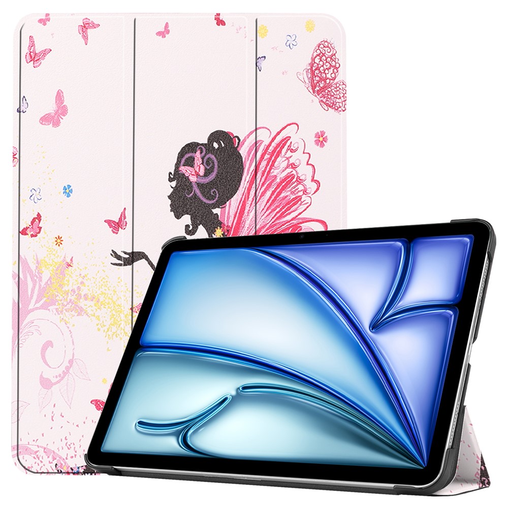 For iPad Air 11 (2025) / (2024) Case Pattern Print Leather Stand Tablet Cover - Girl
