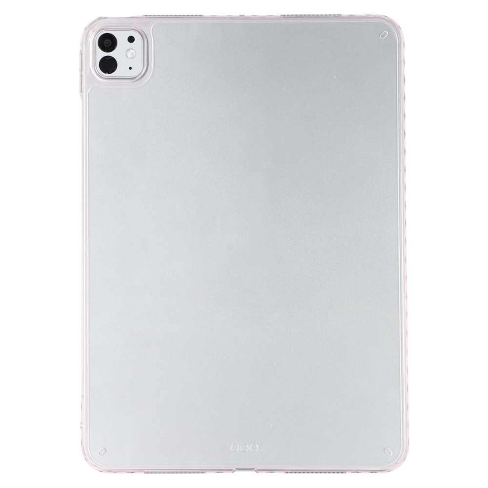 For iPad Pro 11 (2025) / 11 (2024) Case Flexible TPU + Acrylic Tablet Shockproof Protective Cover - Pink