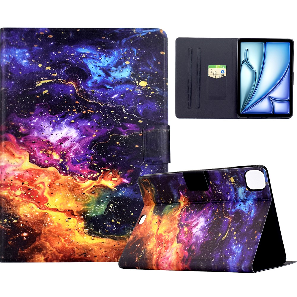 Stand Case for iPad Air 11 (2025) / (2024) / Air (2022) / (2020) / Pro 11 (2022) / (2021) / (2020) / (2018) Tablet Leather Cover - Nebula
