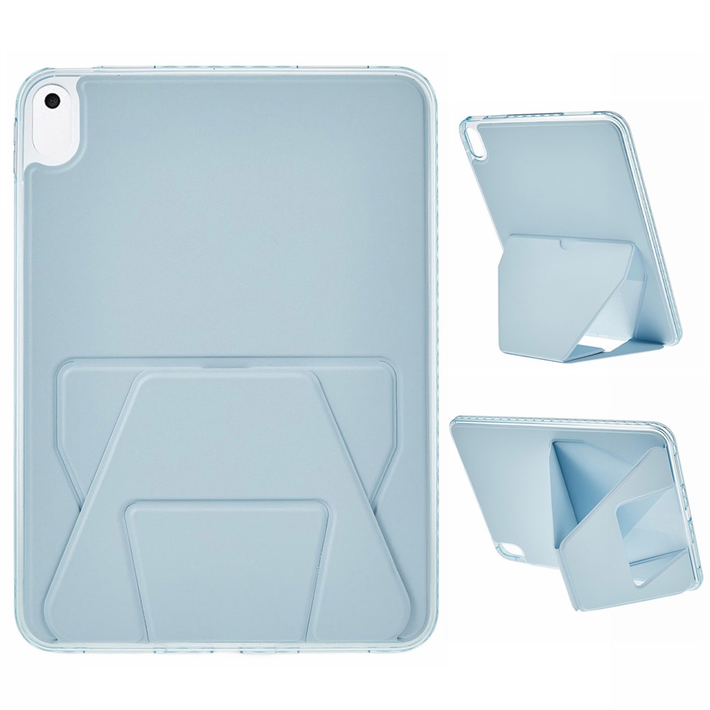 Tablet Case For iPad 10.2 (2021)  /  (2020)  /  (2019)  /  Air 10.5 inch (2019) TPU PU Leather Kickstand Cover - Blue