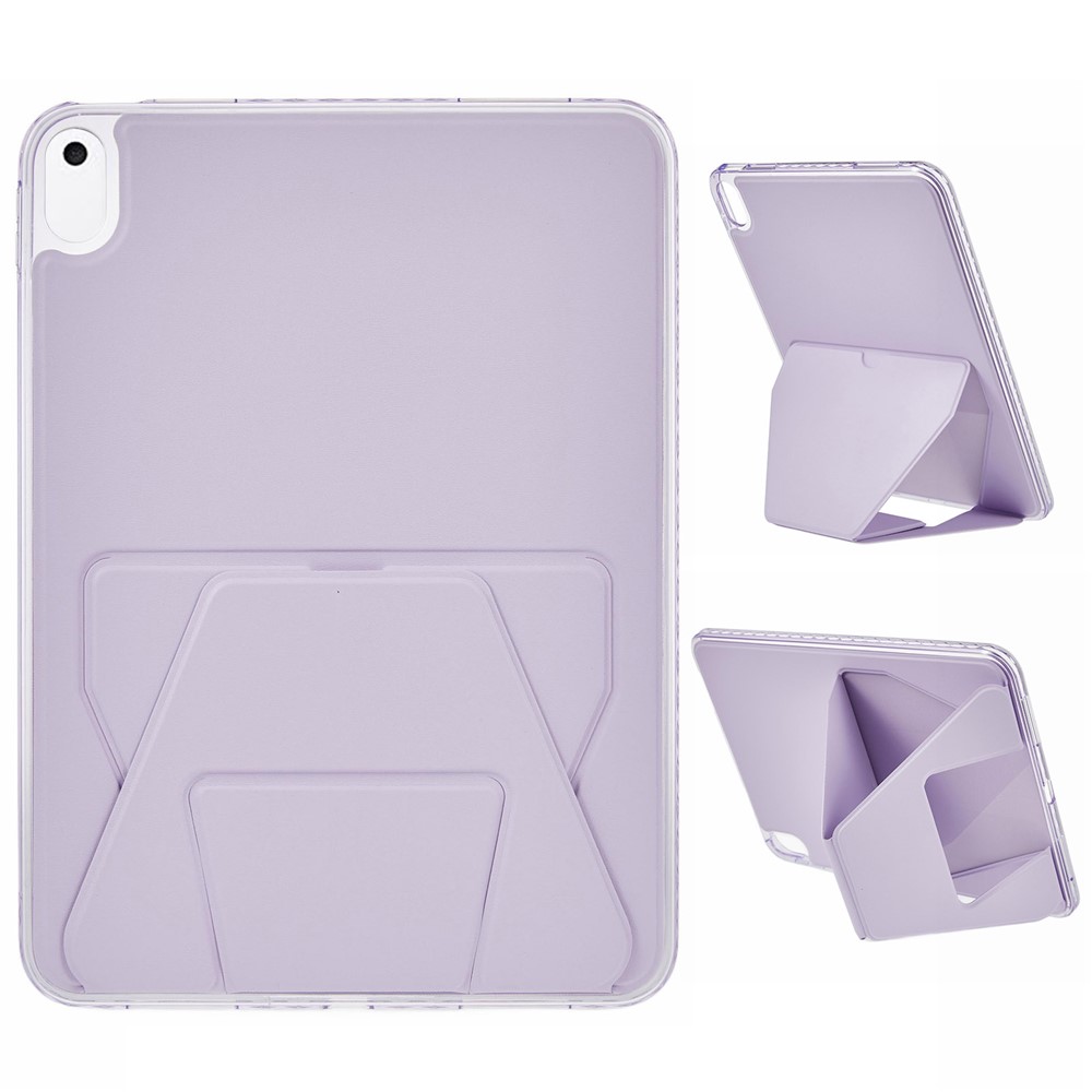 Tablet Case For iPad 10.2 (2021) / (2020) / (2019) / Air 10.5 inch (2019) TPU PU Leather Kickstand Cover - Purple