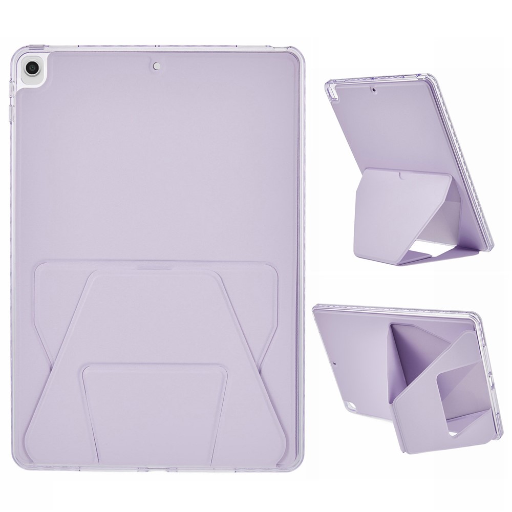 For iPad mini (2024)  /  (2021) Case TPU PU Leather Kickstand Tablet Cover - Purple