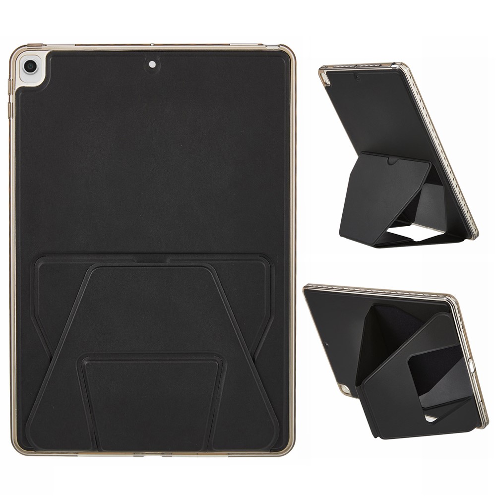 For iPad mini (2024)  /  (2021) Case TPU PU Leather Kickstand Tablet Cover - Black