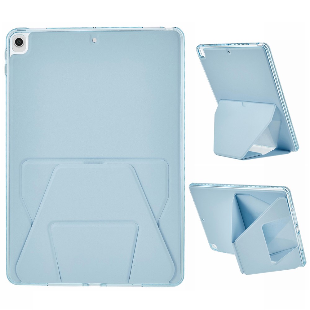 For iPad mini (2024)  /  (2021) Case TPU PU Leather Kickstand Tablet Cover - Blue