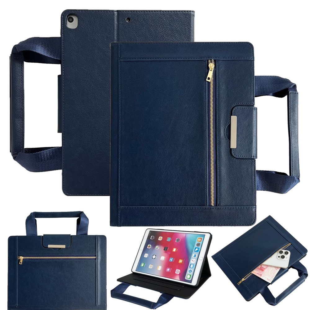 Tablet Case for iPad 10.2 (2021) / (2020) / (2019) / Air 10.5 inch (2019) / Pro 10.5-inch Auto Wake / Sleep Leather Cover - Sapphire