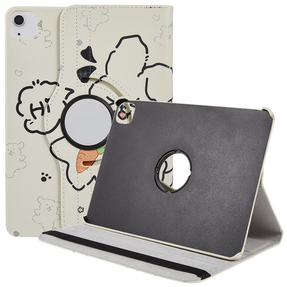 Tablet Case For iPad Air 11 (2025) / (2024) / Air (2022) / (2020) / Pro 11 (2022) / (2021) / (2020) / (2018) , Rotating Stand PU Leather + PC Pattern Printed Cover