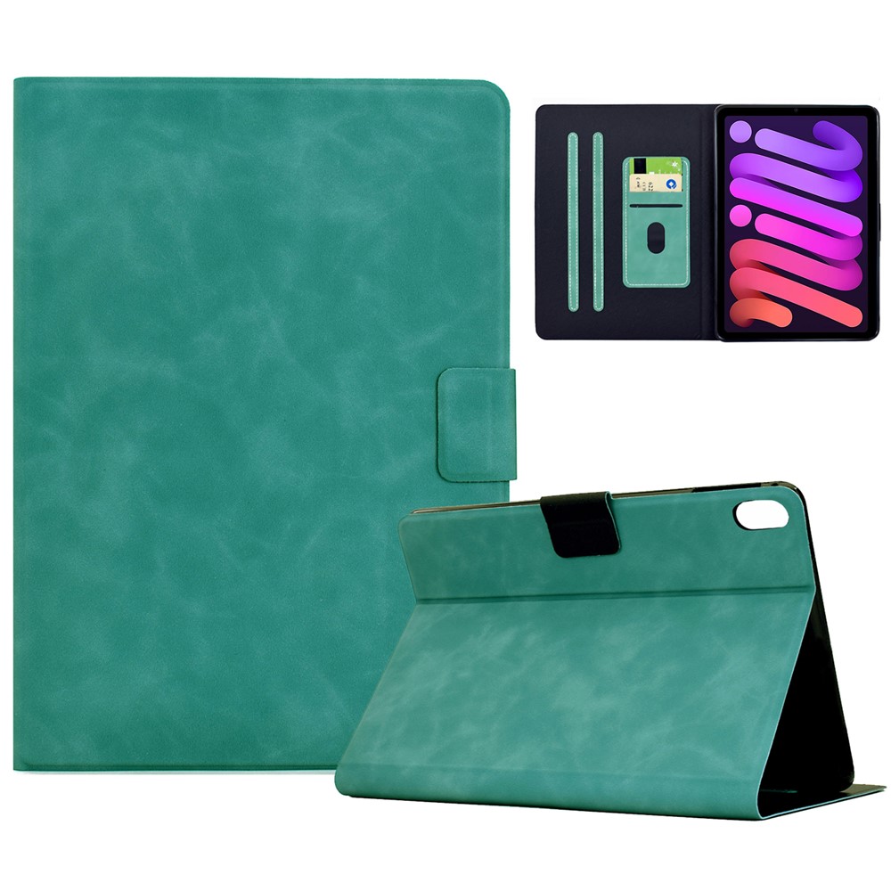 For iPad mini (2024) / (2021) Case PU Leather Tablet Cover with Card Slots - Baby Blue