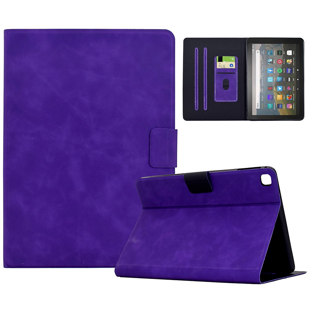 Tablet Case For iPad 10.2 (2021) / (2020) / (2019) / Air 10.5 inch (2019) / Pro 10.5-inch (2017) PU Leather Cover with Card Slots - Purple