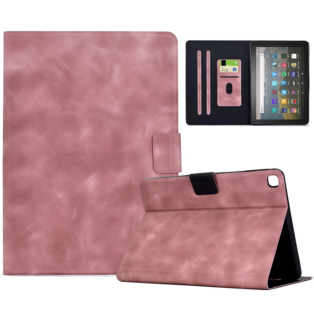 Tablet Case For iPad 10.2 (2021) / (2020) / (2019) / Air 10.5 inch (2019) / Pro 10.5-inch (2017) PU Leather Cover with Card Slots - Pink