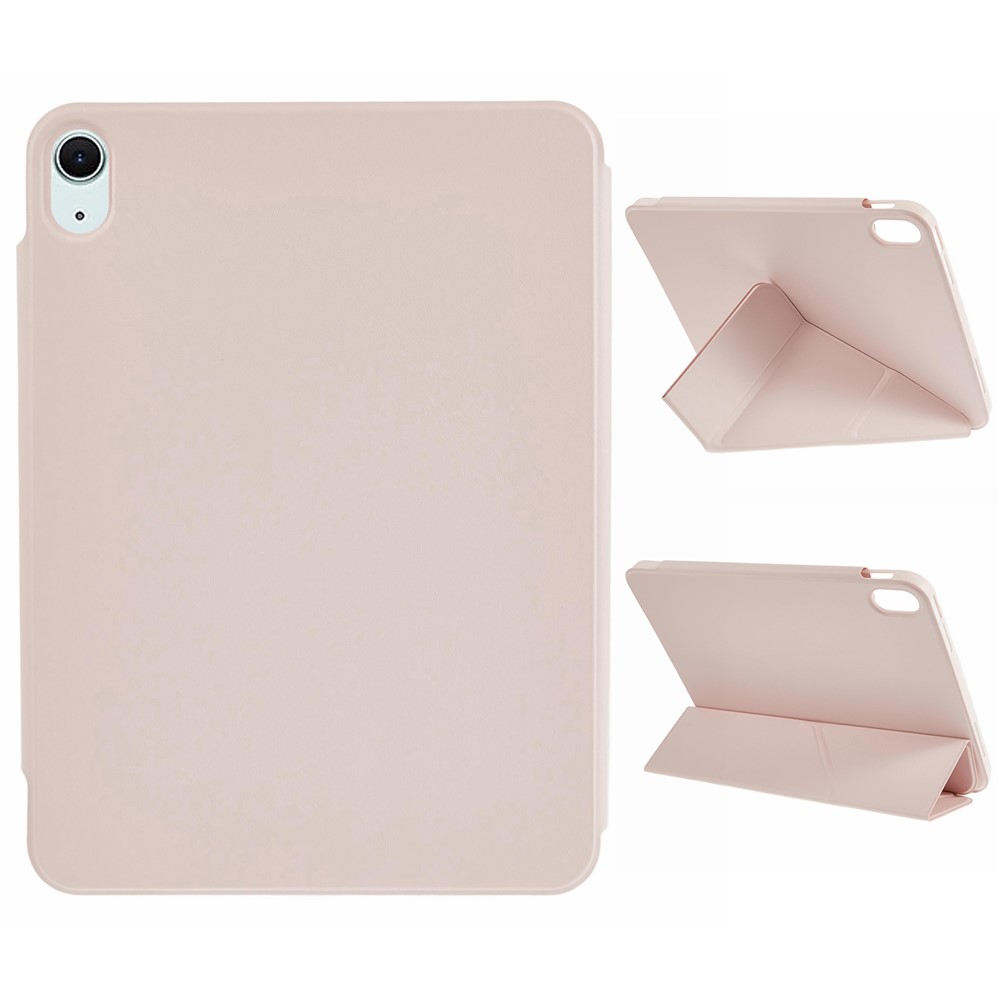 Tablet Case For iPad Air 11 (2025) / (2024) / Air (2022) / (2020) Origami Stand PU Leather + TPU Cover - Pink