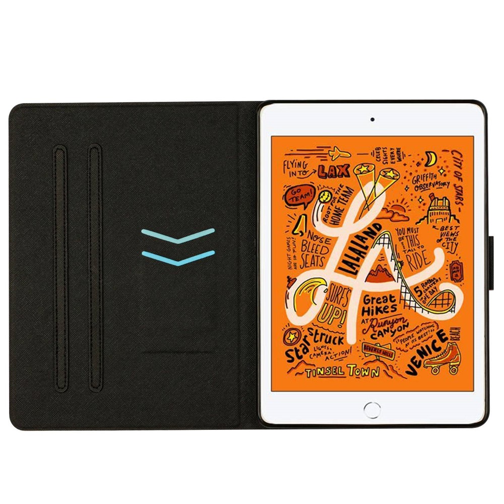 For iPad mini (2019) 7.9 inch / iPad mini 4 / 3 / 2 / 1 Marble Pattern Leather Tablet Stand Case Card Slot Protective Cover with Auto Wake / Sleep - Splicing Marble-2