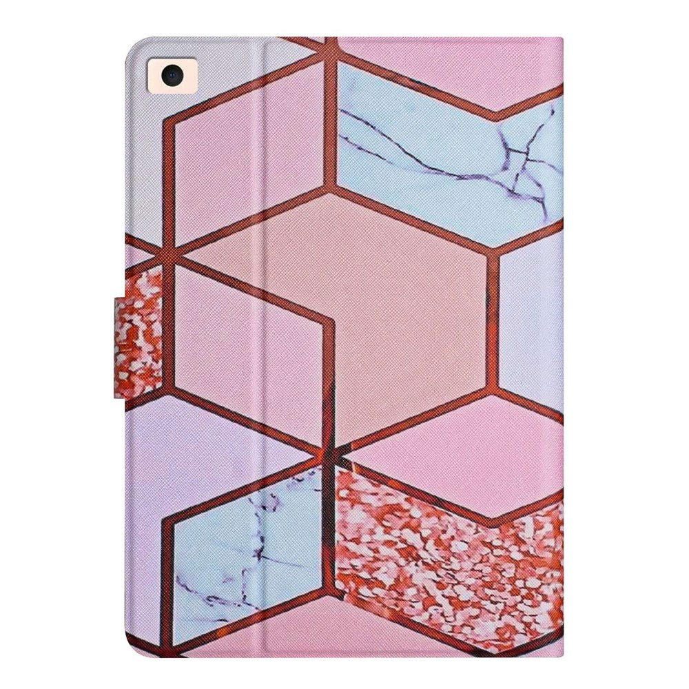 For iPad mini (2019) 7.9 inch / iPad mini 4 / 3 / 2 / 1 Marble Pattern Leather Tablet Stand Case Card Slot Protective Cover with Auto Wake / Sleep - Splicing Marble-7