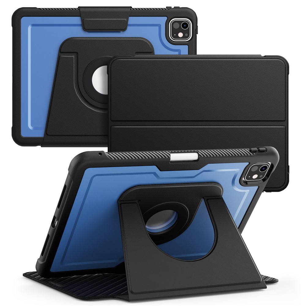 For iPad Pro 11 (2025) / 11 (2024) Tablet Case Detachable PC + TPU + PU Leather Flip Cover - Blue