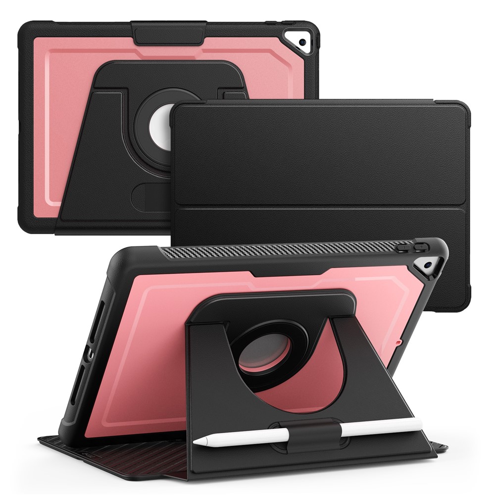 Tablet Case for iPad 10.2 (2021) / (2019) / (2020) / Pro 10.5-inch (2017) / Air 10.5 inch (2019) Detachable PU Leather Flip Cover - Pink