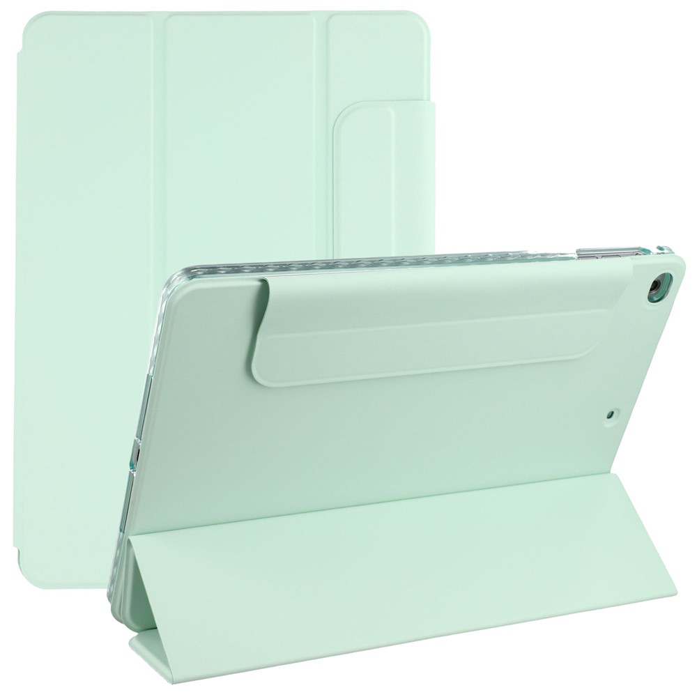 Tablet Case For iPad 9.7-inch (2018) / (2017) / Air 2 / Air (2013) Folding Stand Magnetic Leather Cover - Light Green