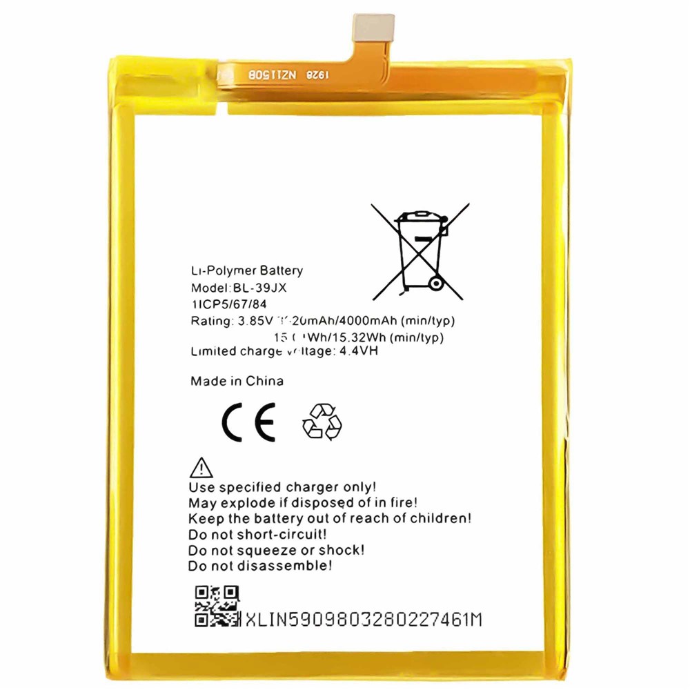 For Infinix S3X / Hot 6X 3.85V 4000mAh Li-ion Polymer Battery Assembly Part (Encode: BL-39JX) (without Logo)-1