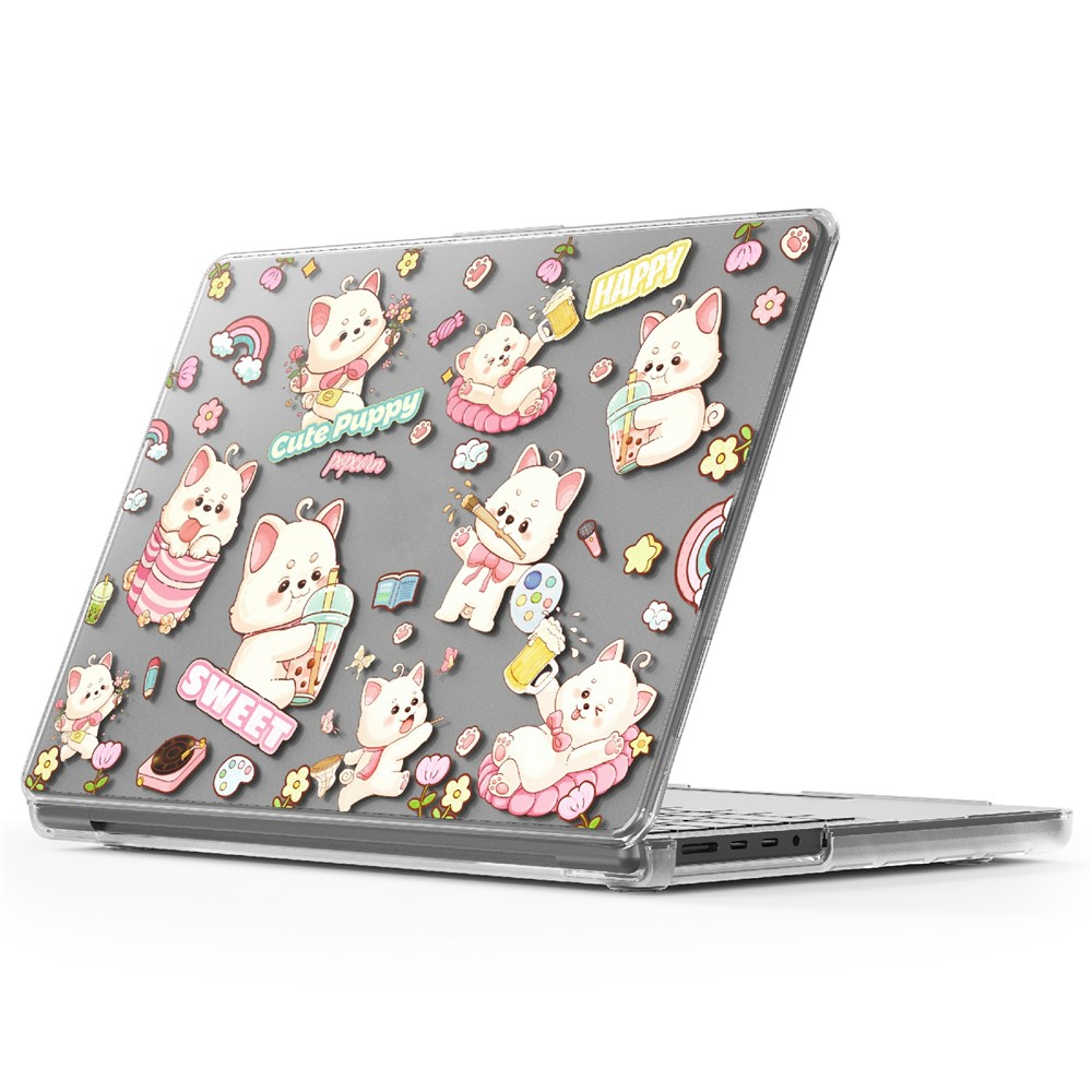 Imprint Pattern PC TPU Laptop Case For MacBook Pro 14 inch (2026) A3427 A3426 / (2025) A3434 A3112 A3185 A3401 / (2024) A2918 A2992 / (2023) A2779 / (2022) / (2021) A2442 - Dog