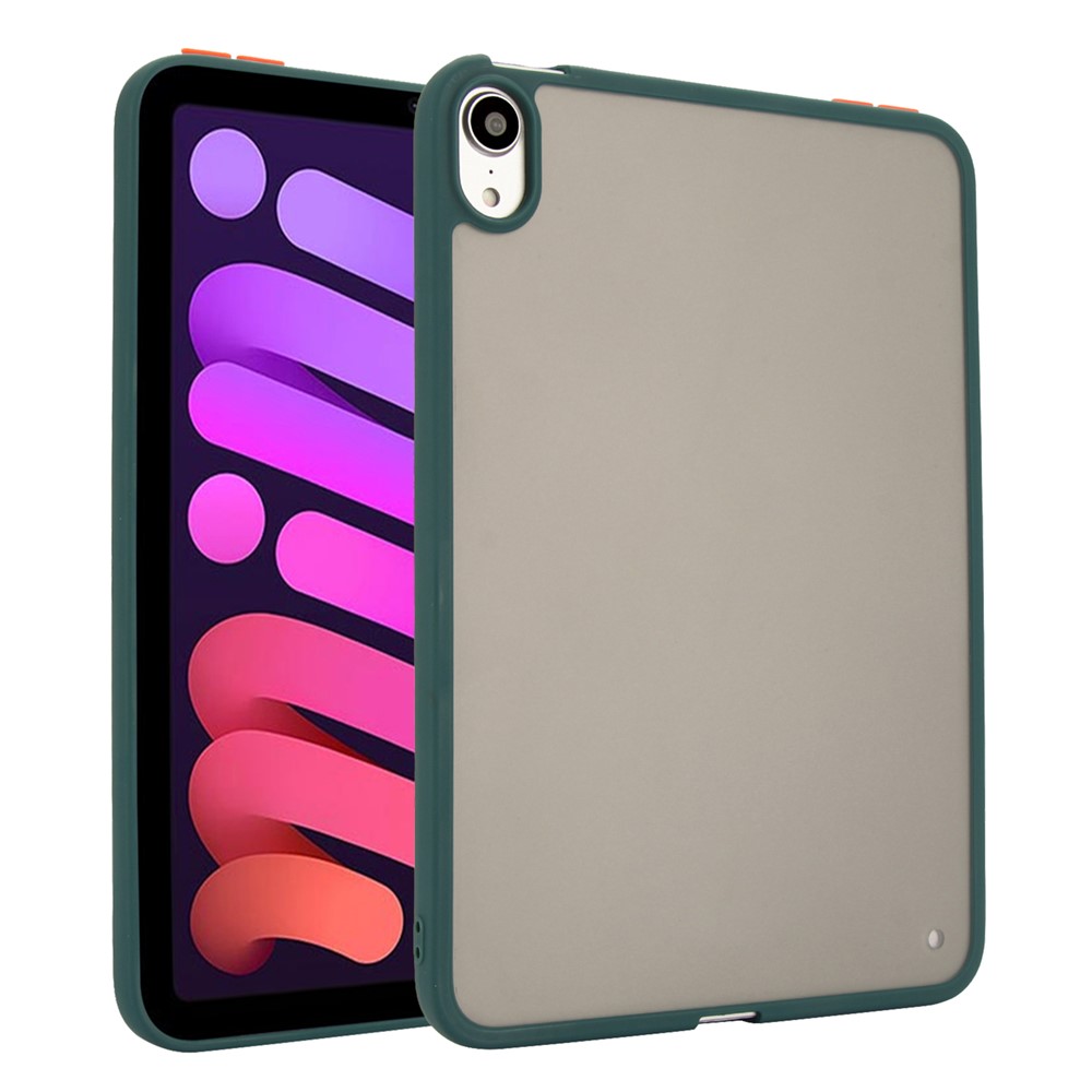 For iPad mini (2024)  /  (2021) Case Skin Touch Matte Acrylic TPU Shockproof Tablet Cover - Green