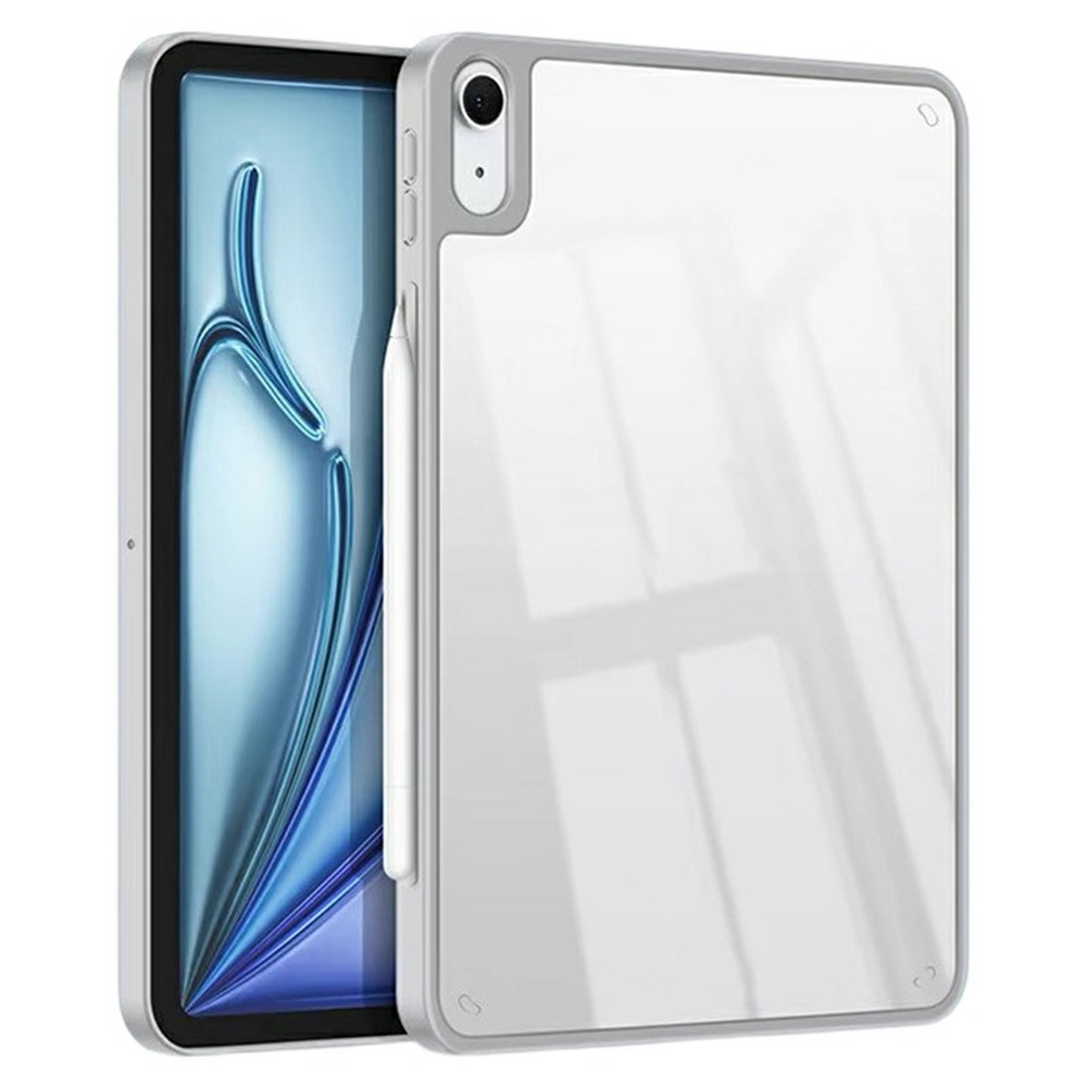 For iPad Air 11 (2025) / (2024) / Air (2022) / (2020) Case TPU + Acrylic + PC Matte Shockproof Tablet Cover - Grey