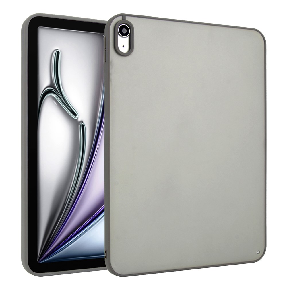 For iPad (2025)  /  10.9 (2022) Case Skin Touch Matte Acrylic TPU Shockproof Tablet Cover - Grey