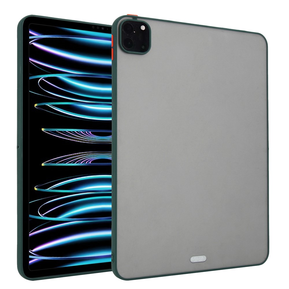Tablet Case For iPad Pro 12.9 (2022)  /  (2021)  /  (2020)  /  (2018) Skin Touch Matte Acrylic TPU Shockproof Cover - Green