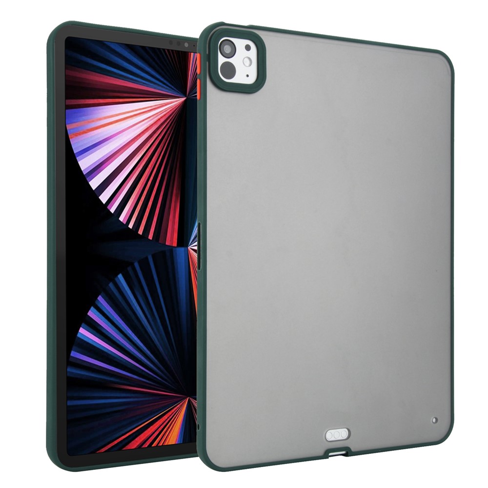 For iPad Pro 13 (2025) / 13 (2024) Case Skin Touch Matte Acrylic TPU Shockproof Tablet Cover - Green