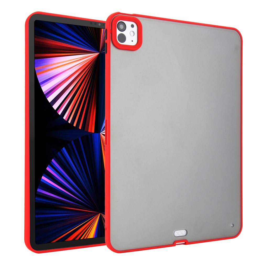 For iPad Pro 11 (2025) / 11 (2024) Case Skin Touch Matte Acrylic TPU Shockproof Tablet Cover - Red