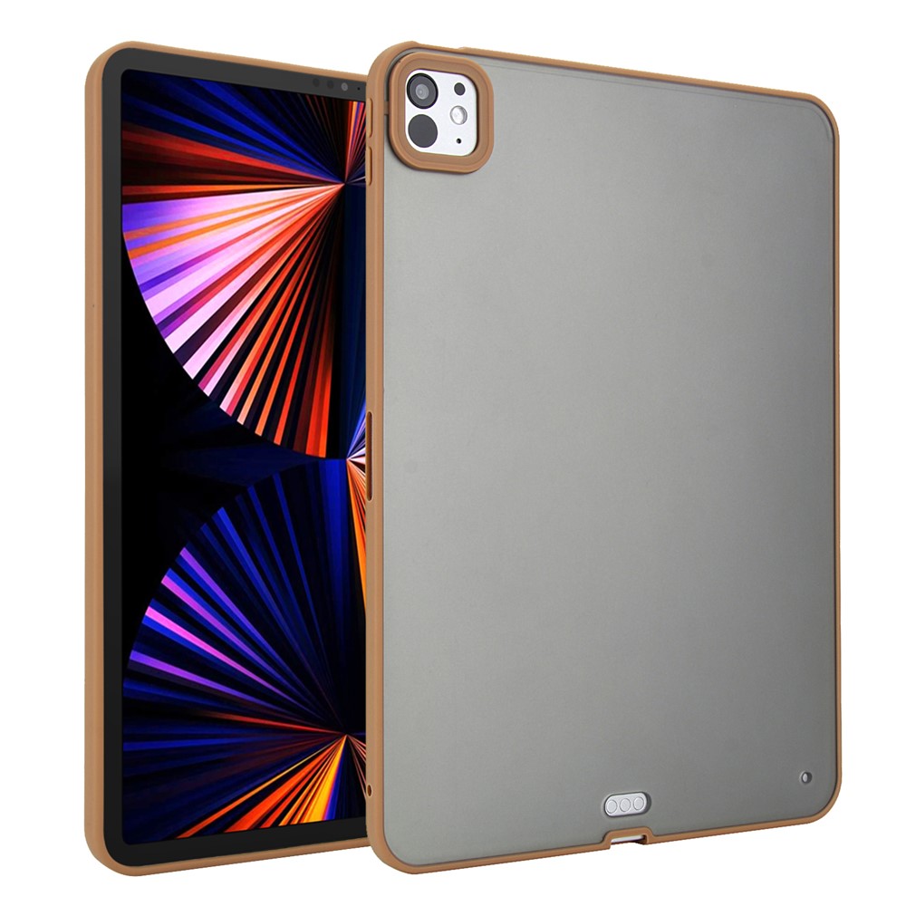 For iPad Pro 11 (2025) / 11 (2024) Case Skin Touch Matte Acrylic TPU Shockproof Tablet Cover - Desert Gold