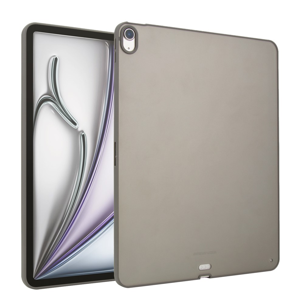 For iPad Air 13 (2024) Case Skin Touch Matte Acrylic TPU Shockproof Tablet Cover - Grey