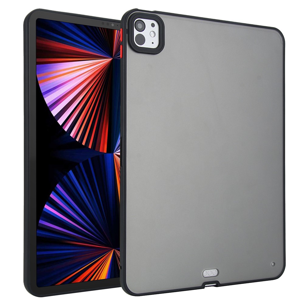 Tablet Case For iPad Pro 11 (2022)  /  (2021)  /  (2020) Skin Touch Matte Acrylic TPU Shockproof Cover - Black