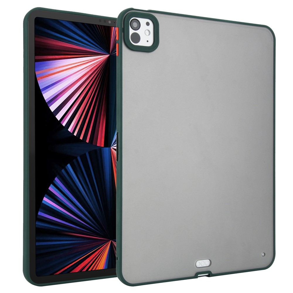 Tablet Case For iPad Pro 11 (2022)  /  (2021)  /  (2020) Skin Touch Matte Acrylic TPU Shockproof Cover - Green