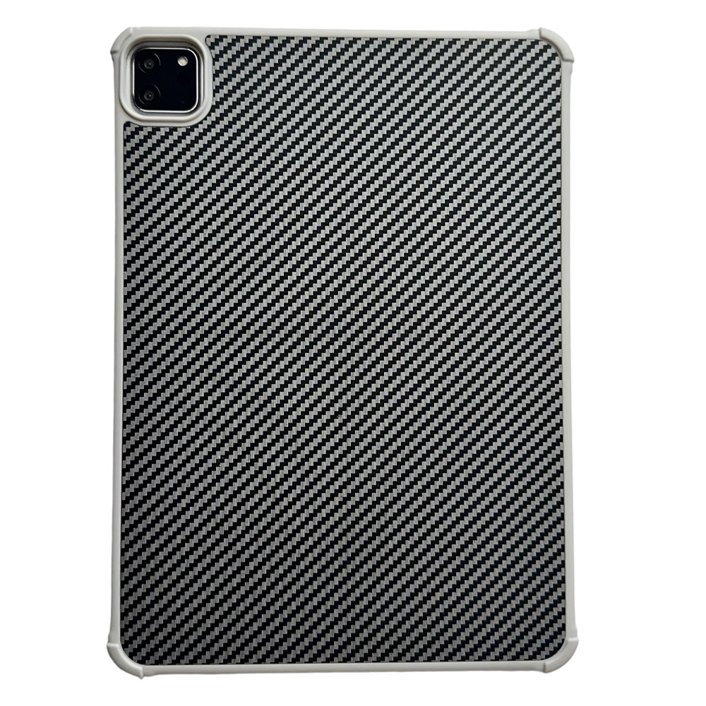 Magnetic Tablet Case For iPad Pro 11 (2022)  /  (2021)  /  (2020)  /  (2018) Borderless Carbon Fiber Acrylic Cover - Grey