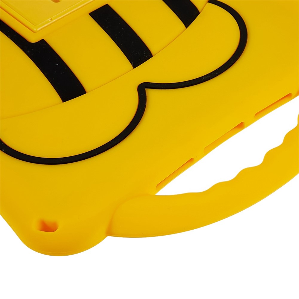 For iPad 9.7-inch (2018) / (2017) / iPad Air (2013) / Air 2 Bee Style Anti-drop Tablet Case Kickstand PC + Silicone Cover with Shoulder Strap-8