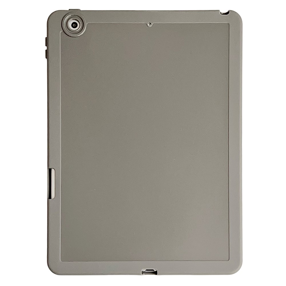 Tablet Case For iPad 10.2 (2021)  /  (2020)  /  (2019) Shockproof Soft TPU Cover with Pencil Holder - Grey