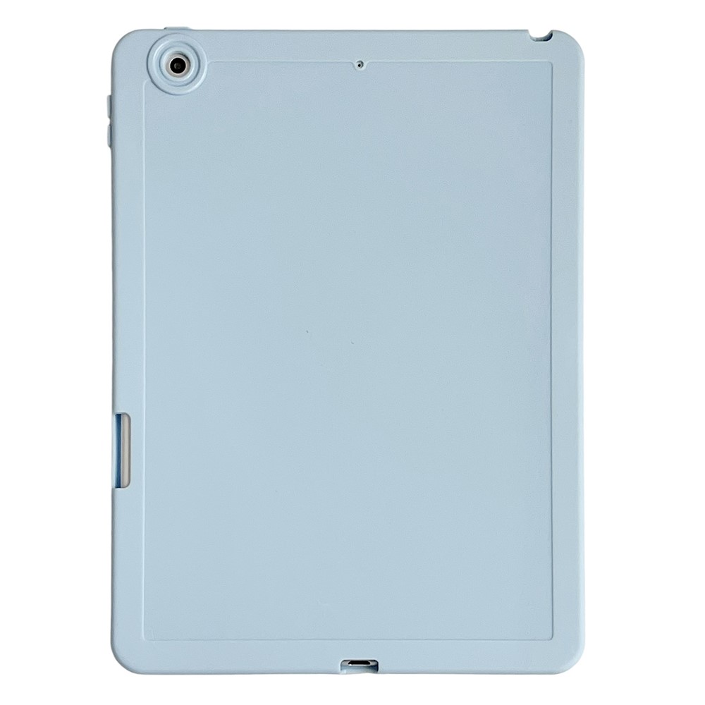 Tablet Case For iPad 10.2 (2021)  /  (2020)  /  (2019) Shockproof Soft TPU Cover with Pencil Holder - Blue
